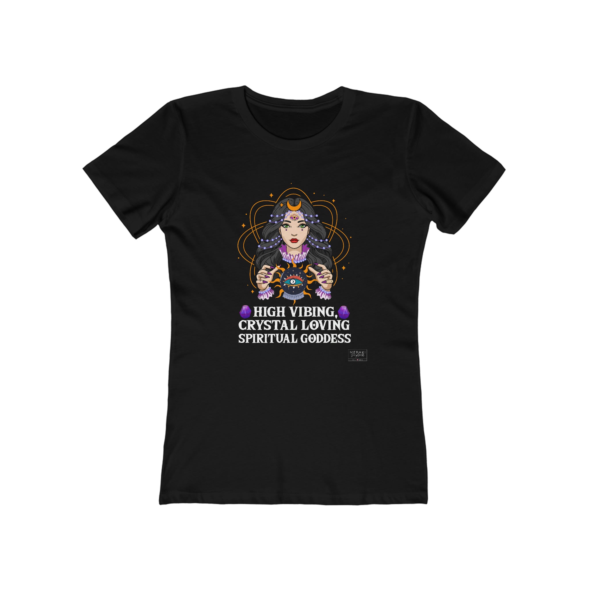 Slim Fit Spiritual Goddess T-Shirt - Meraki Daydream